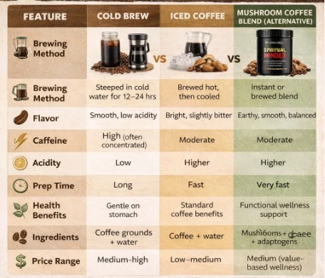 Cold Brew vs Iced Coffee
