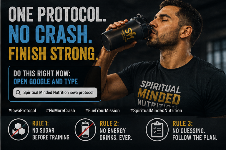 Spiritual Minded Nutrition: Planet Fitness Des Moines IA — Why You Crash During Your Workout — THE IOWA PROTOCOL